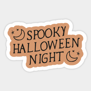 Spooky Halloween Night Sticker